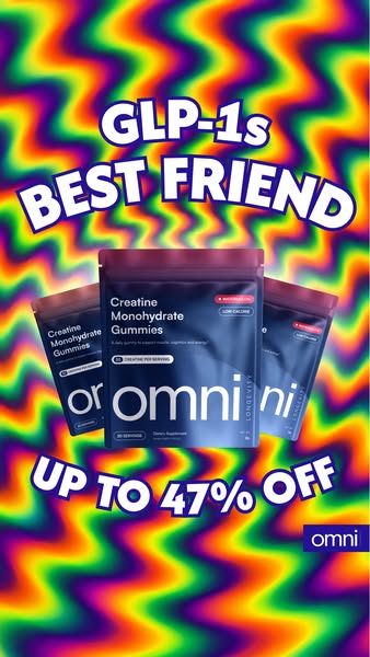 OMNI Longevity ad: Real Creatine - 47% OFF TODAY 👉