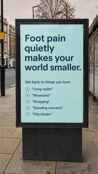 OrthoFlexx ad: Insoles For Alignment And Stability