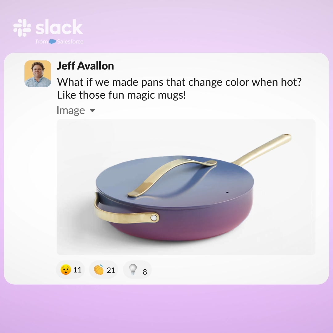 Slack ad: Caraway x Slack