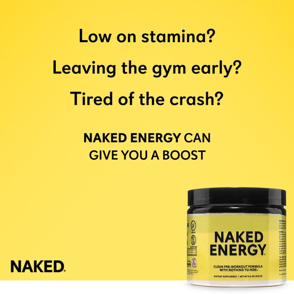 Naked Nutrition ad: Clean Energy. No Compromises.