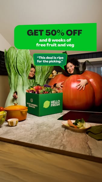 HelloFresh ad: Dinnertime sorted