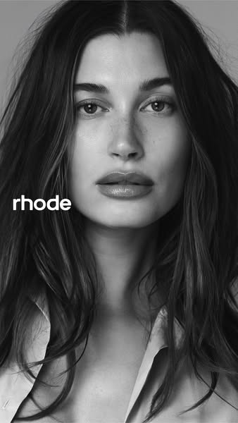 rhode ad: welcome to the world of rhode 🤍