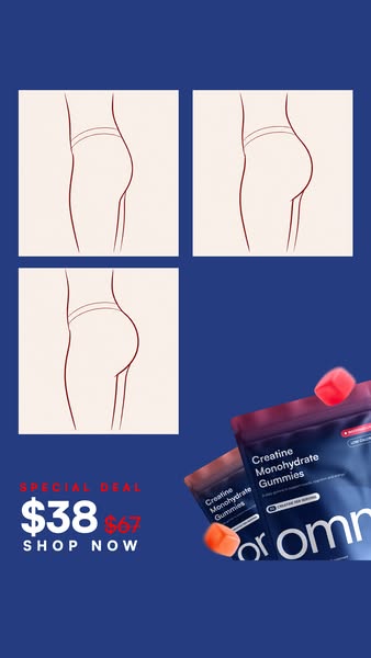 OMNI Longevity ad: Creatine Made Delicious 🍉 🍑