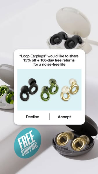 Loop ad: Shop our Earplug Bundle 👂