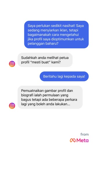 Instagram for Business ad: Bersedia untuk mencapai kejayaan.