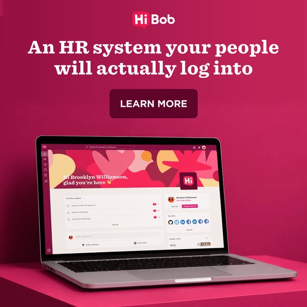 HiBob ad: Your HR system has everything. Except Users.