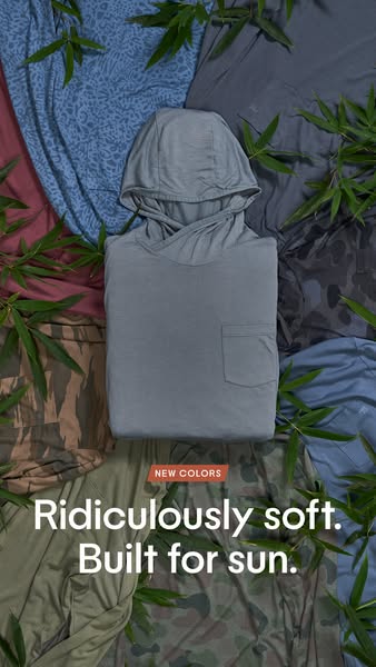 Free Fly Apparel ad: The Sun Hoodie Lineup