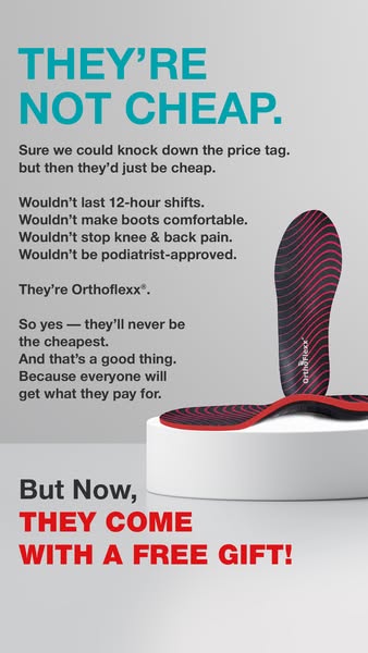 OrthoFlexx ad: Max Arch Support Insoles