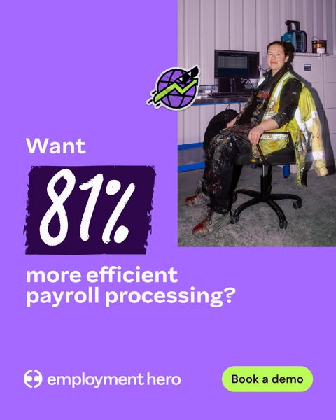 Employment Hero ad: Save time on payroll. Book a demo.