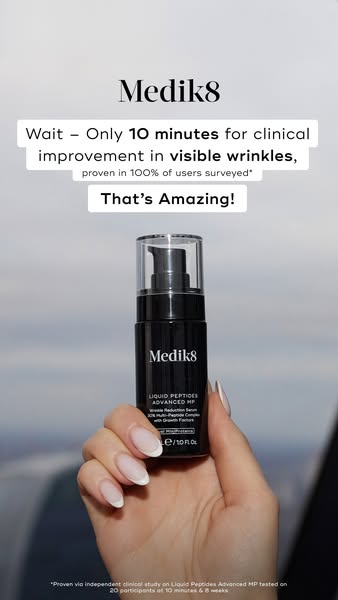 Medik8 ad: Proven Wrinkle Reduction