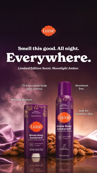 Lume Deodorant ad: Save up to 26% on the Seasonal Edit