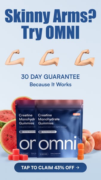 OMNI Longevity ad: Real Creatine - 43% OFF TODAY 👉