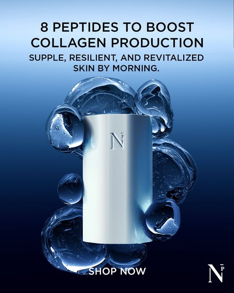 NOBLE PANACEA ad: Unlock Your Glow with Peptide8
