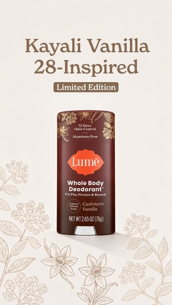 Lume Deodorant ad: Save up to 26% on the Seasonal Edit
