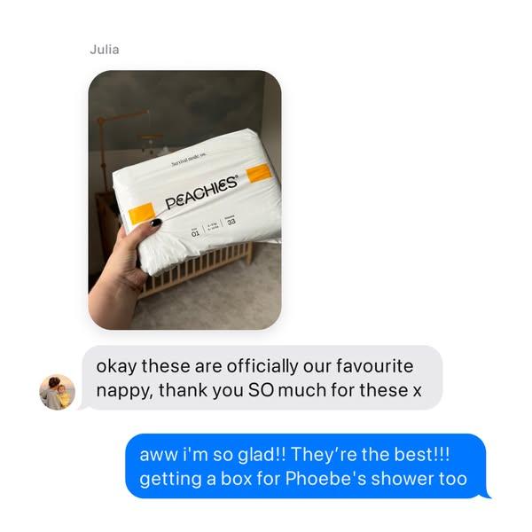 Peachies ad: Try them today for £12 🎉