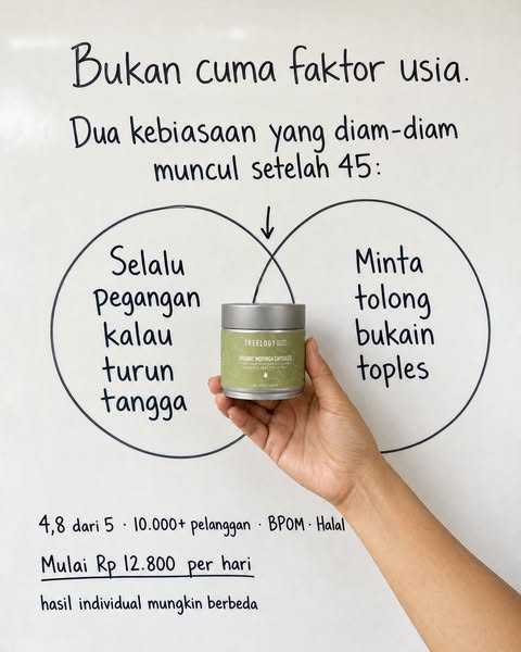 Treelogy ad: Sendi sakit setiap pagi? Tubuh Anda butuh ini