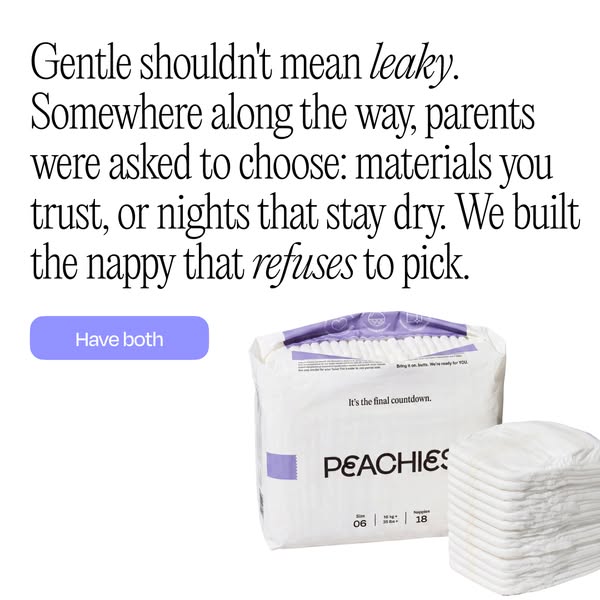 Peachies ad: Try them today for £12 🎉