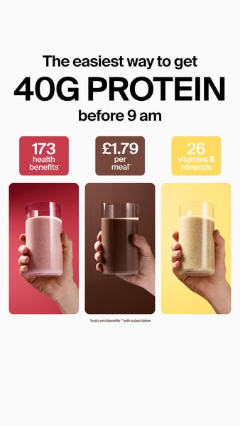 Huel ad: Hit Your Protein Goal Before 9am