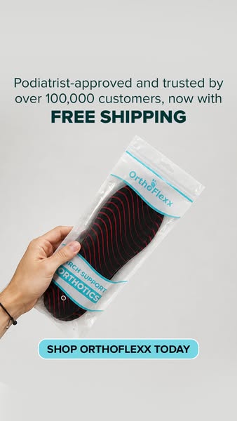 OrthoFlexx ad: Insoles For Alignment And Stability
