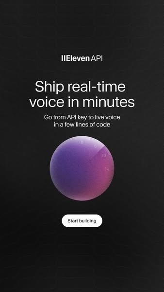 ElevenLabs ad: No Voice Actors. Just a Prompt.