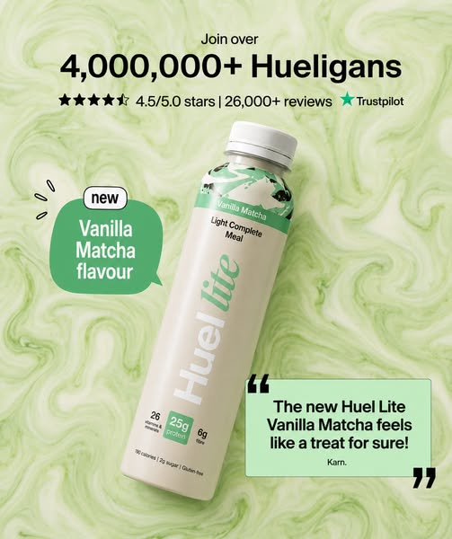 Huel ad: Stop Snacking at 3pm