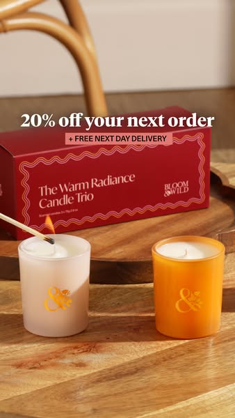 Bloom & Wild ad: 20% off your next order