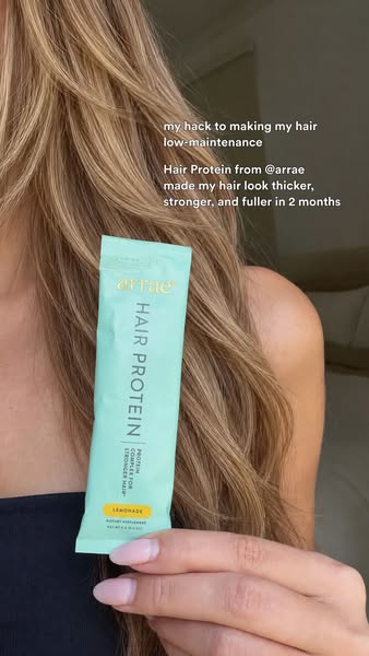 Arrae ad: Grow Fuller, Thicker-Looking Hair with Hair Protein*
