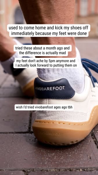 Vivobarefoot ad: Barefoot that looks like a sneaker