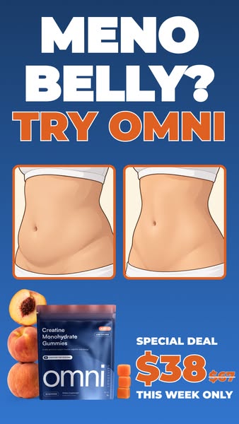OMNI Longevity ad: Creatine Made Delicious 🍉 🍑
