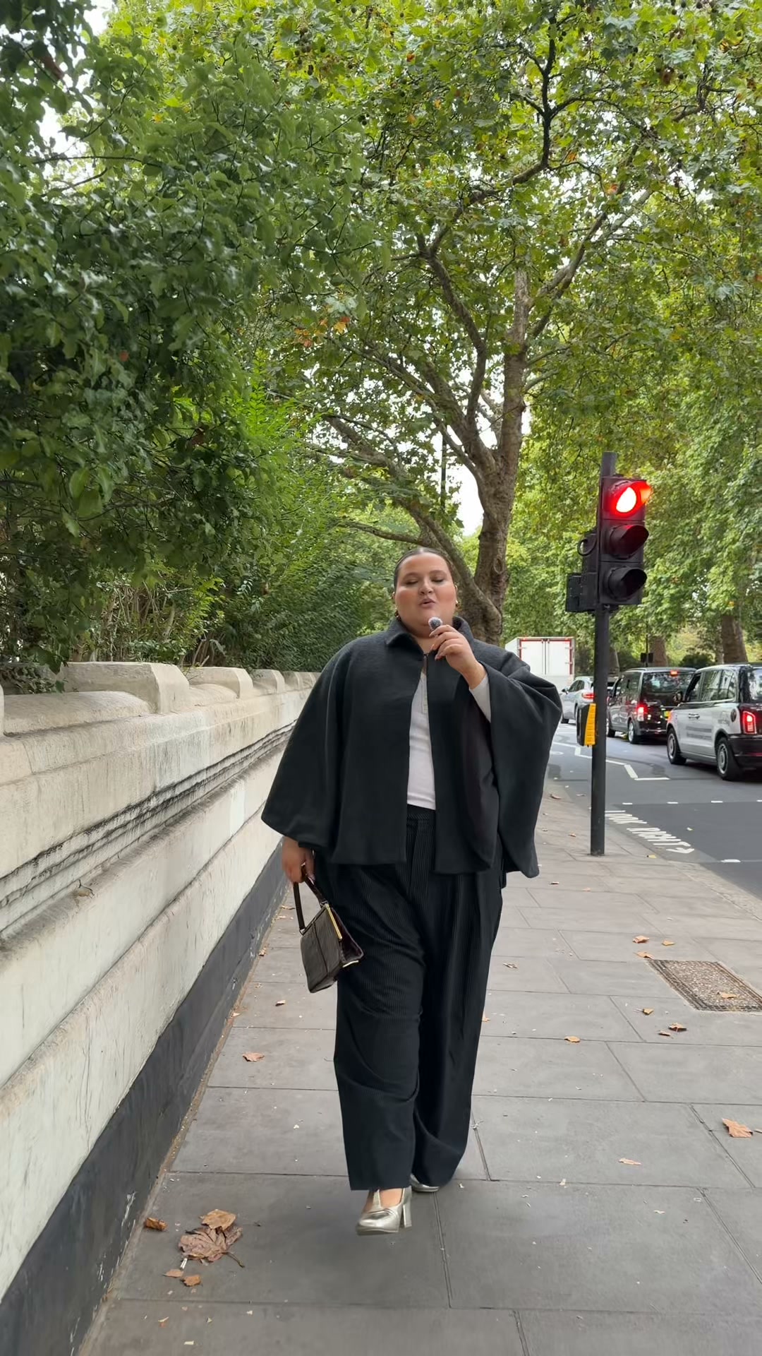 Snag Tights ad: Maximum drama, minimum effort: Meet the Collared Cape 🩶