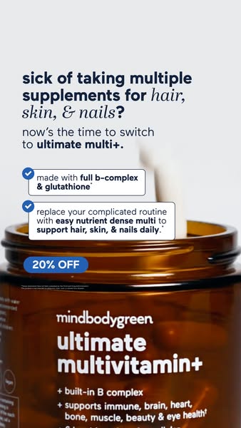 mindbodygreen ad: Like 8 supplements in 2 capsules.*