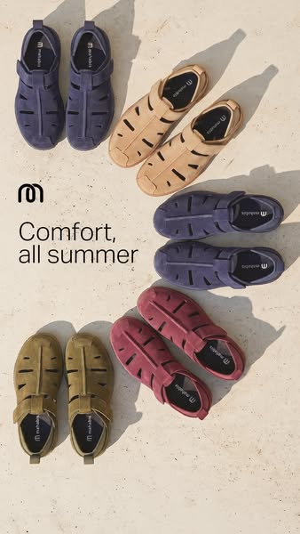 mahabis ad: Start summer in mahabis Dreamer sandals. Lightweight, breathable, and powered by an energy-returning sole for effortless comfort with every