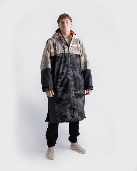 dryrobe ad: Sand Camo Orange Nexus