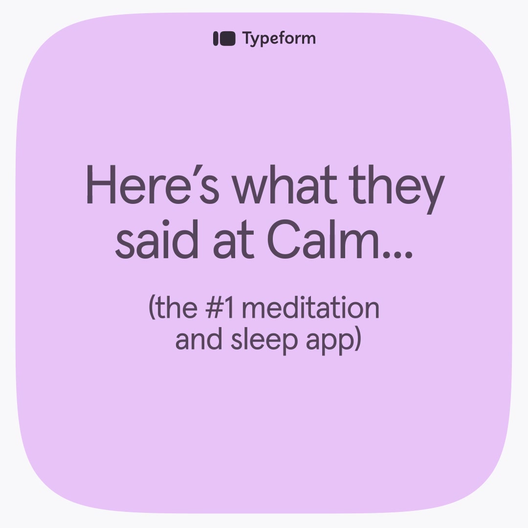Typeform ad: Create forms to grow