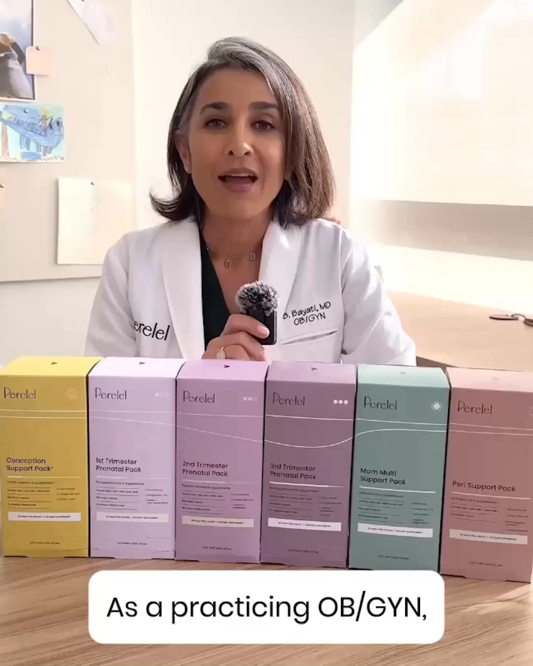 Perelel ad: The first OB/GYN-founded vitamin company.