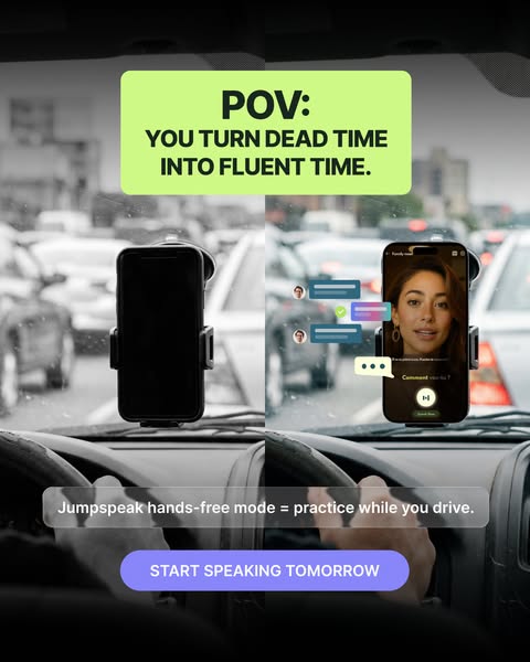 Jumpspeak ad: Learn a New Language By Actually Speaking It