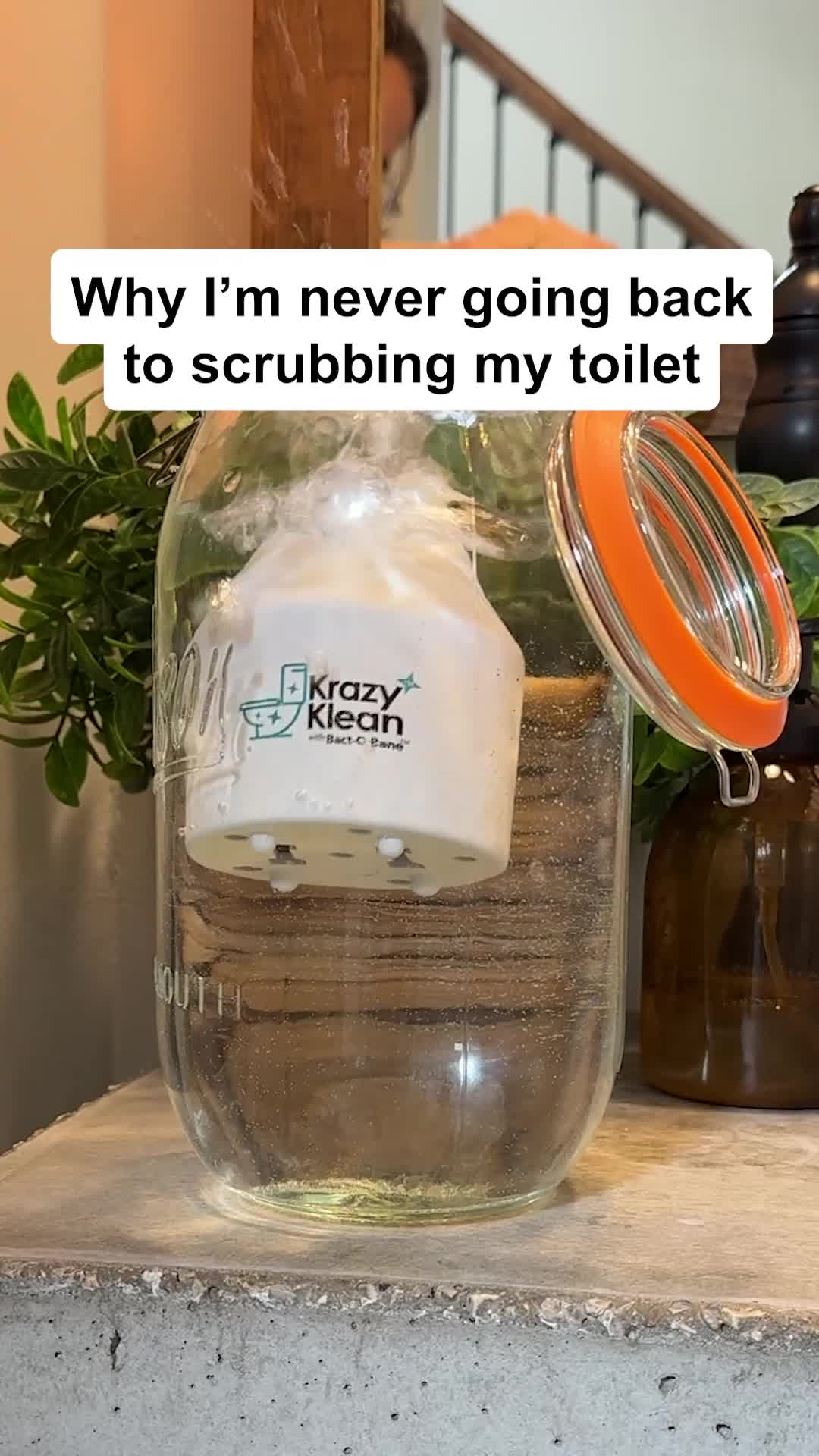 Krazy Klean ad: Destroy Toilet Stains at the Source
