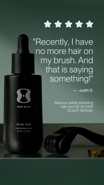OneSkin ad: Target hair loss with OS-01 HAIR