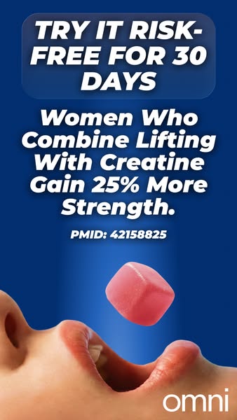OMNI Longevity ad: Real Creatine - 43% OFF TODAY 👉