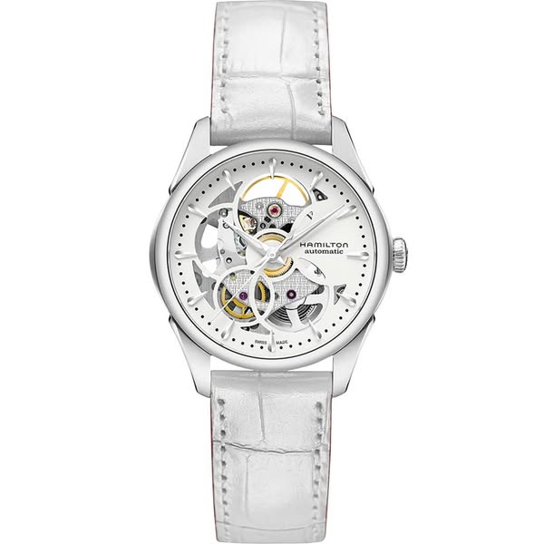 Hamilton ad: Jazzmaster Skeleton Lady Auto