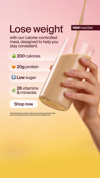 Huel ad: The weight-loss habit that sticks
