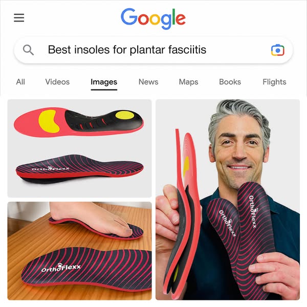 OrthoFlexx ad: Arch Support That Doesn't Collapse