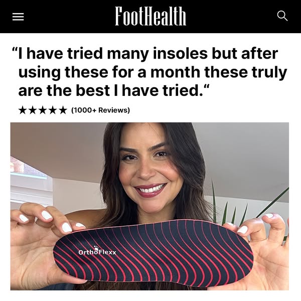 OrthoFlexx ad: Arch Support That Doesn't Collapse