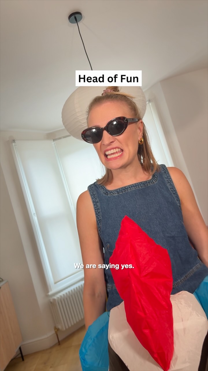 Three UK ad: AD Here’s a little insight to what it’s like in my brain when I try to do ✨anything✨ spontaneous. Brain HQ wants familiarity, comfort, but H