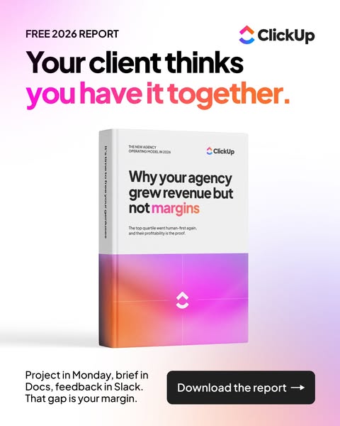 ClickUp ad: Tools that don't talk cost you