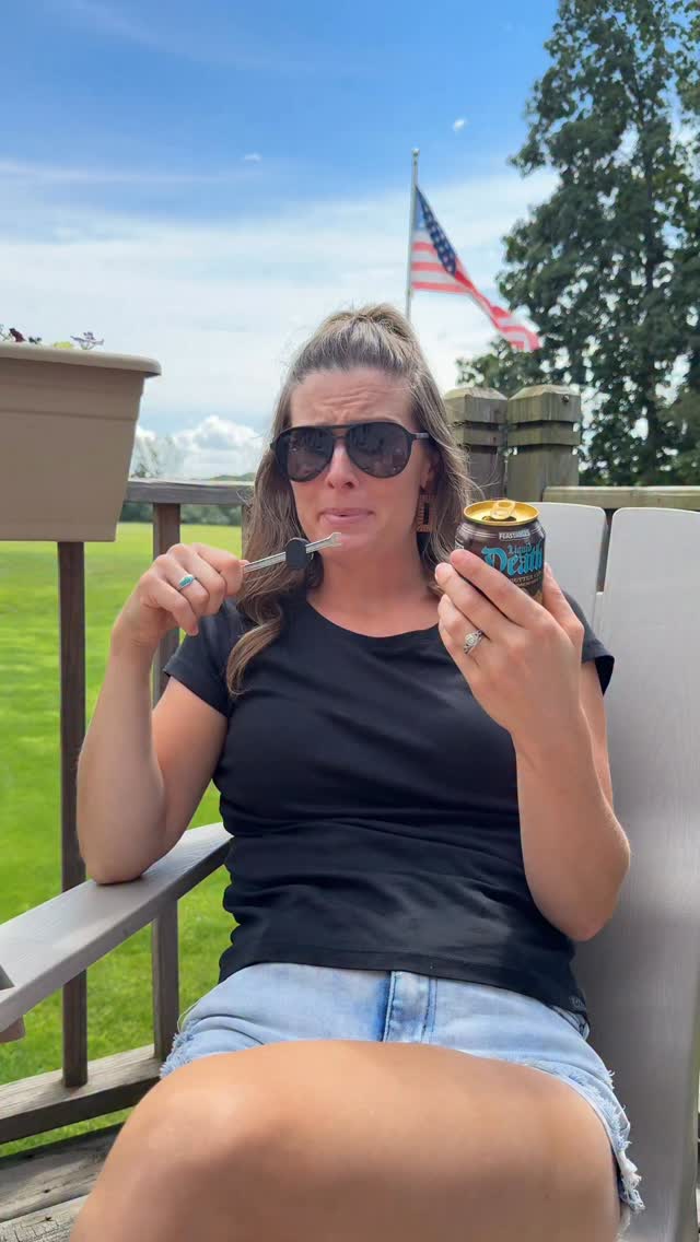 Liquid Death ad: Trying the new peanut butter cup Liquid Death 👀🥜 I wasn’t sure what to expect with this one! 😂 #LiquidDeath #ad #PeanutButter