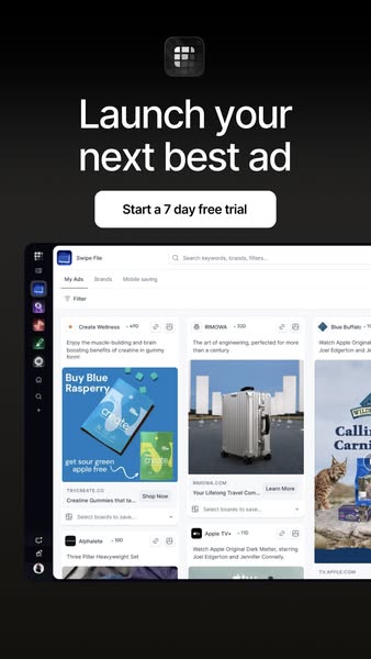 foreplay.co ad: Launch your next best ad