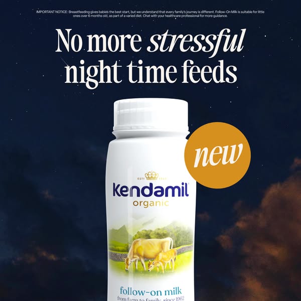 Kendamil ad: Say goodbye to stressful midnight feeds