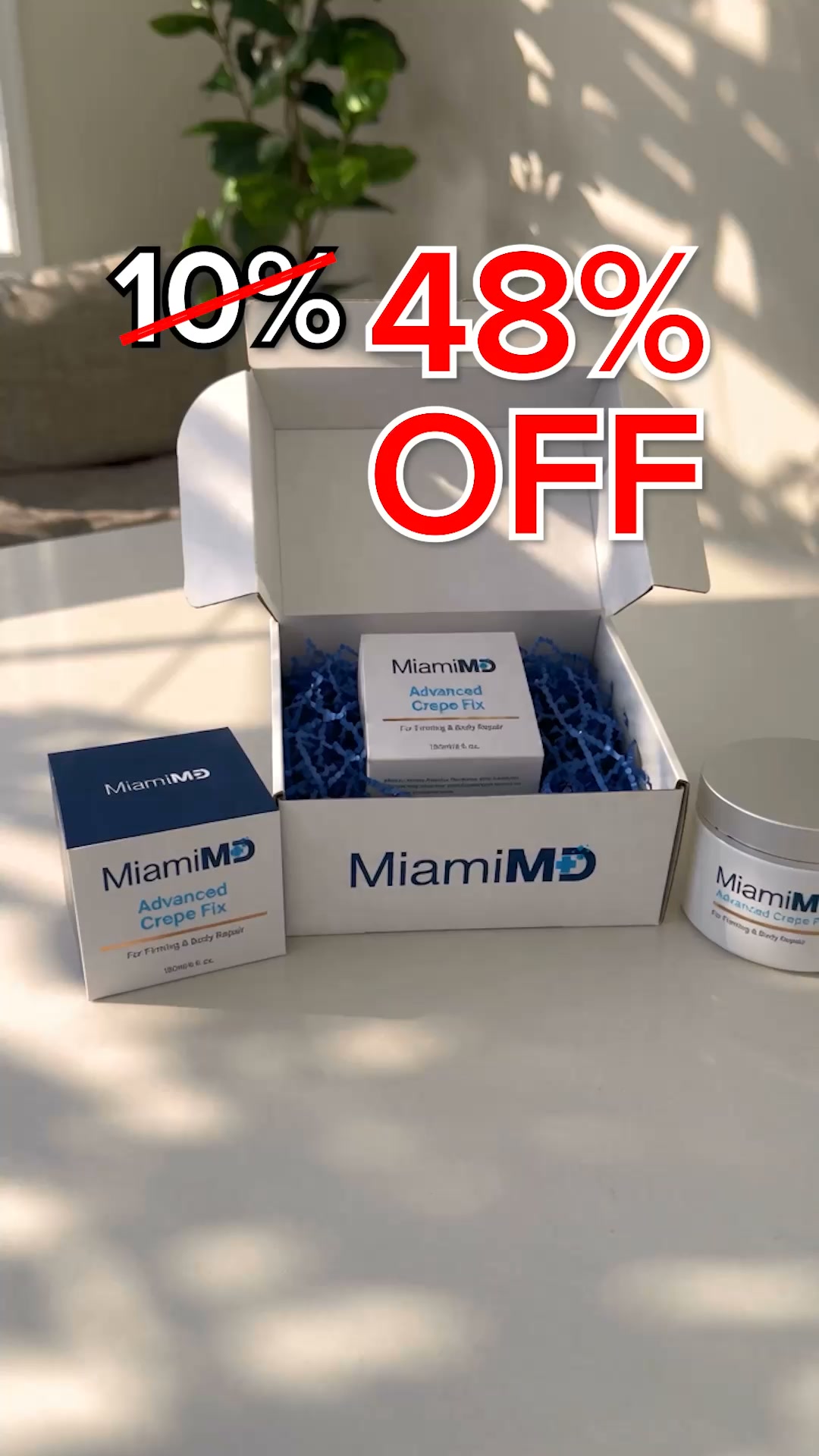 Miami MD ad: Smooth Away Crepey Skin - Try It Risk-Free!