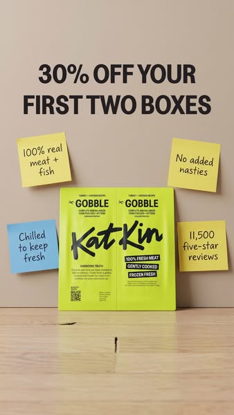 KatKin ad: 100% fresh meat for healthy cats